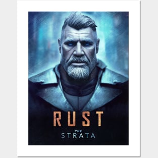 The Strata Rust Portrait Posters and Art